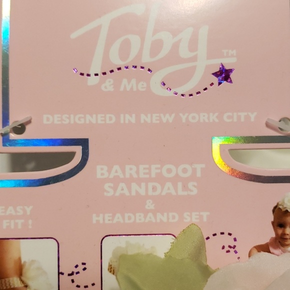 Barefoot sandal and headband set - Picture 2 of 3